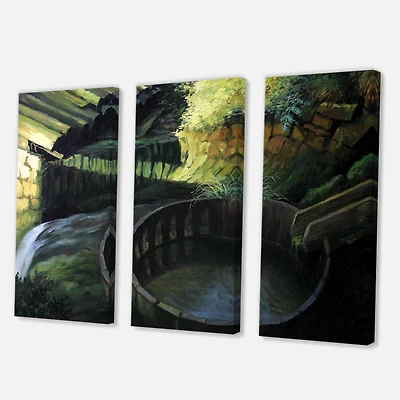 Designart - Old Watermill In Nature Landscape