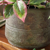 Brass Metal Rustic Planter Set 16", 13" & 11"