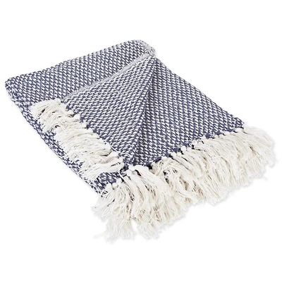 DII® Nautical Blue Woven Throw