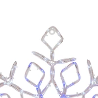 23" Lighted Snowflake Window Silhouette Christmas Decoration