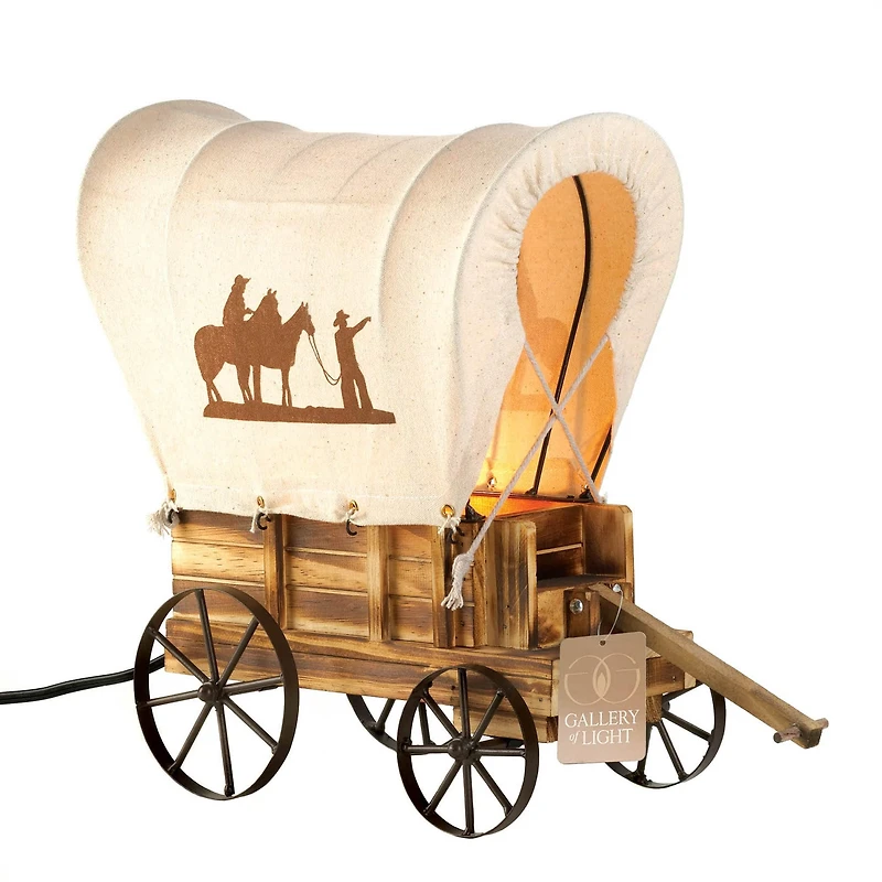 13" Western Wagon Table Lamp