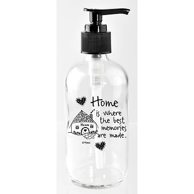 Marci Art 8oz. Home Is Where The Best Soap Dispenser