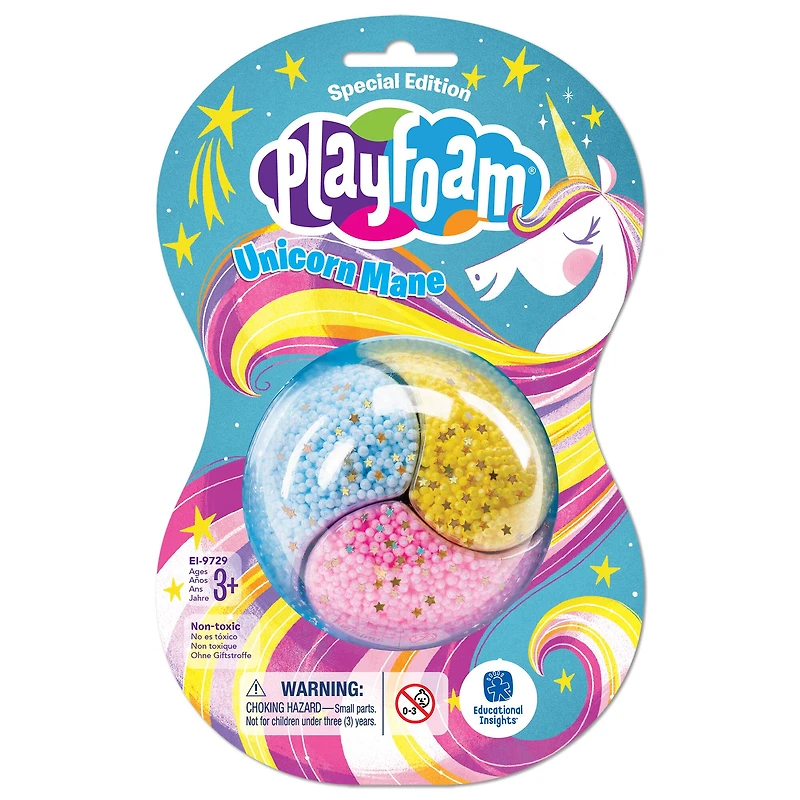 Educational Insights® Playfoam Jumbo Pod Unicorn Mane, Set of 12