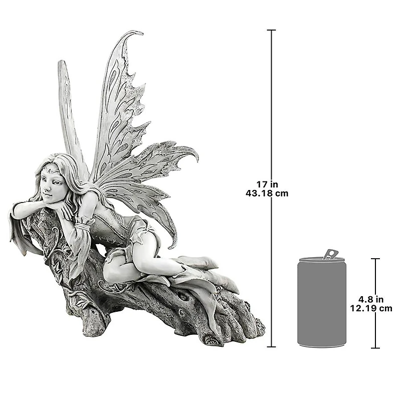 Design Toscano 17" Pause to Ponder Fairy Garden Statue