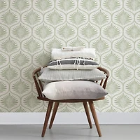 Wallpops Green Primitive Leaves Peel & Stick Wallpaper