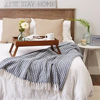 DII® French Blue Arrowhead Woven Throw