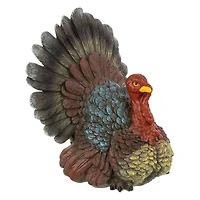 10.5" Fall Harvest Turkey Tabletop Decoration