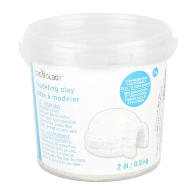 2lb. White Modeling Clay by Creatology™