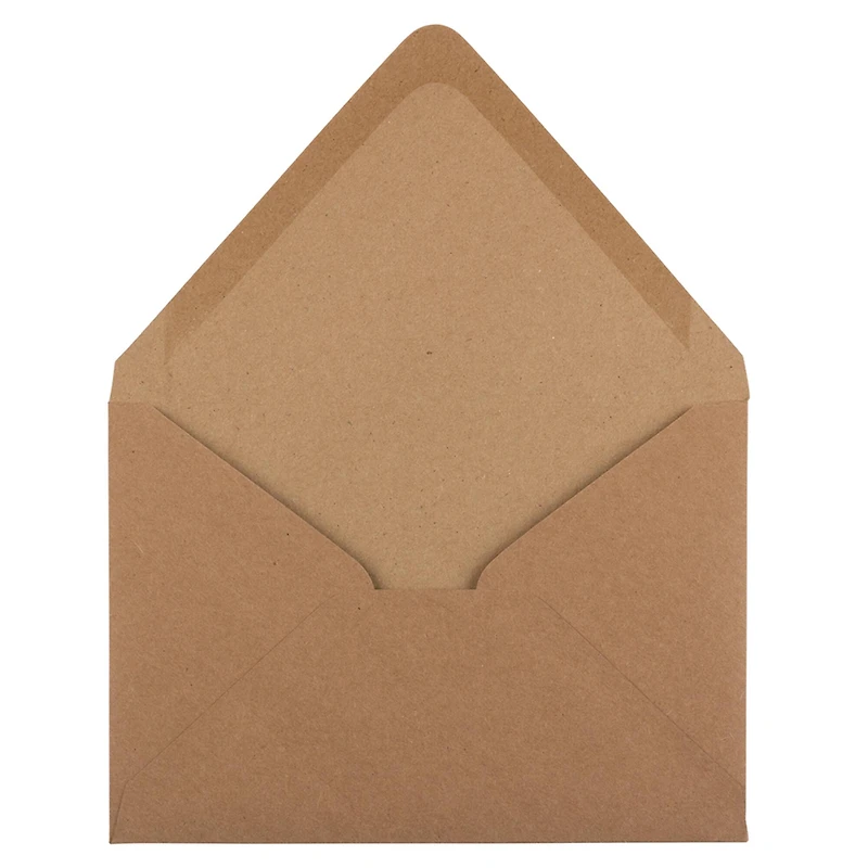 JAM Paper A7 Brown Kraft Paper Bag Invitation Envelopes, 100ct.