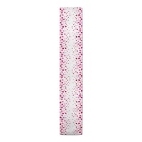 Pink & Red Dainty Heart Border Twill Table Runner