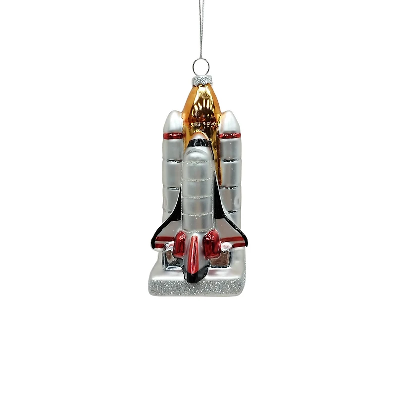 5.5" Space Shuttle Glass Ornament by Ashland®