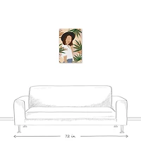 Jungle Girl Fashion Canvas Wall Art