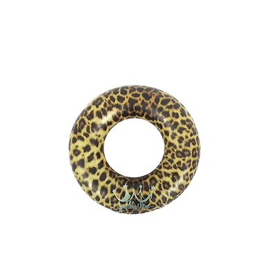 35" Inflatable Leopard Print Swimming Pool Inner Tube