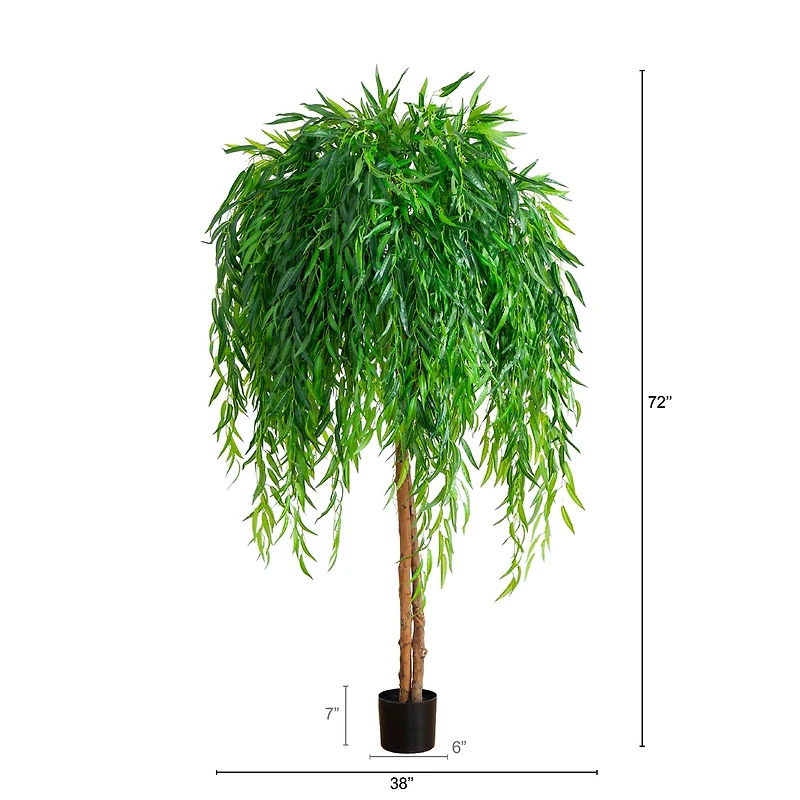 6ft. Real Touch Potted Willow Tree
