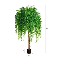 6ft. Real Touch Potted Willow Tree