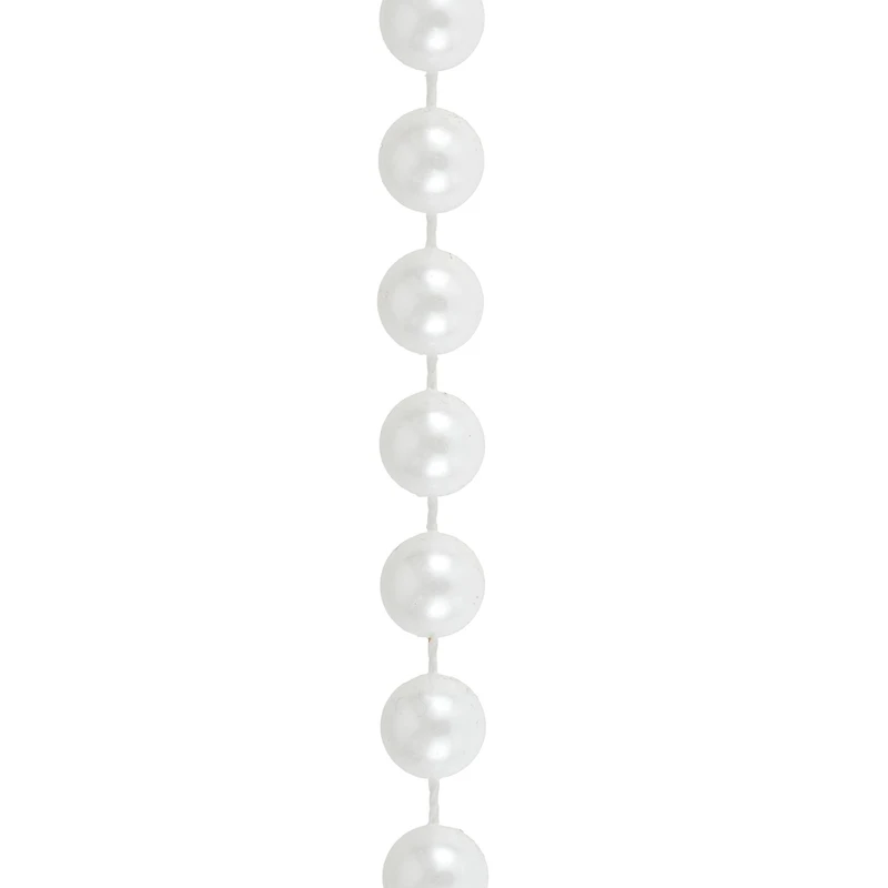 10mm White Round Plastic Pearl Bead Garland, 50ft. by Bead Landing™