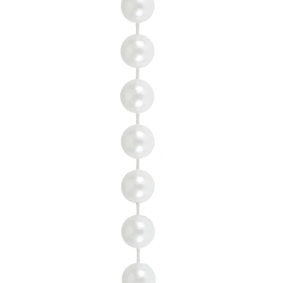 10mm White Round Plastic Pearl Bead Garland, 50ft. by Bead Landing™