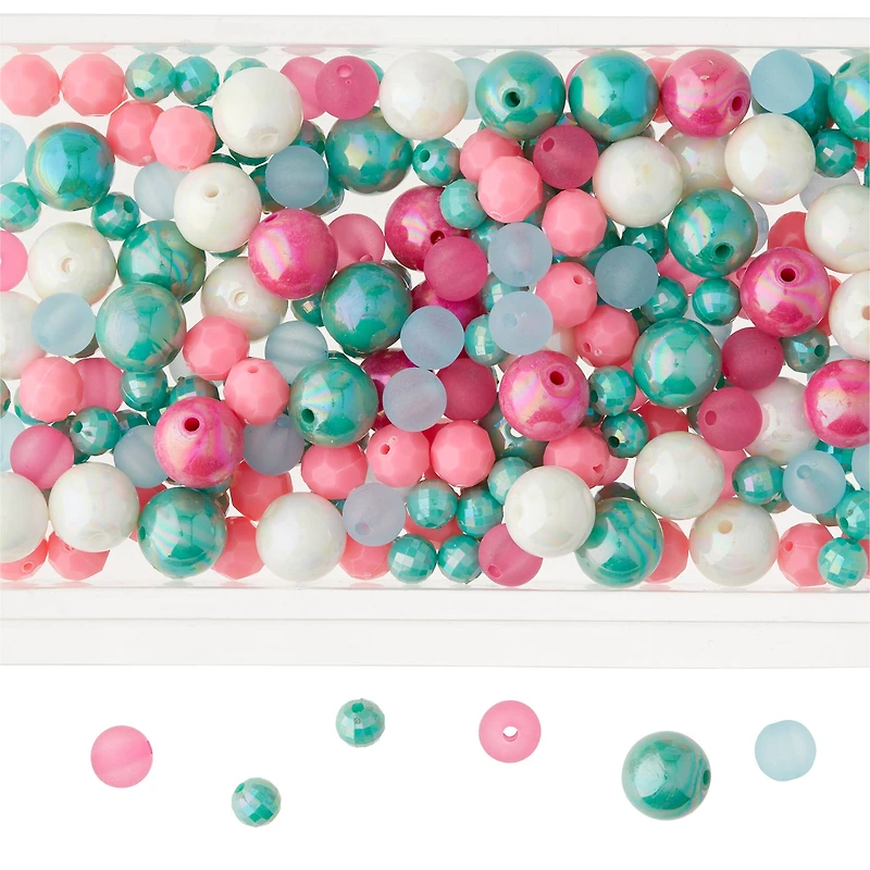 Mixed Pink & Turquoise Craft Beads By Bead Landing™