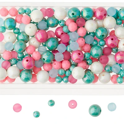 Mixed Pink & Turquoise Craft Beads By Bead Landing™