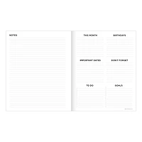 2026 Goldenrod Flowers Medium Monthly Planner