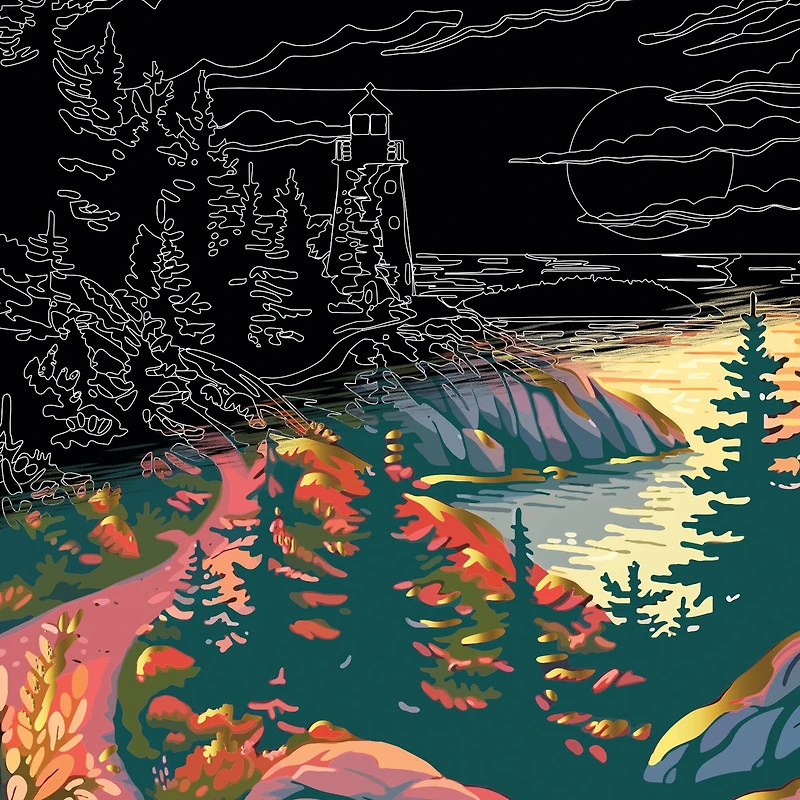 Brea Reese™ 6" x 8" Landscape Scratch Art Paper Pad