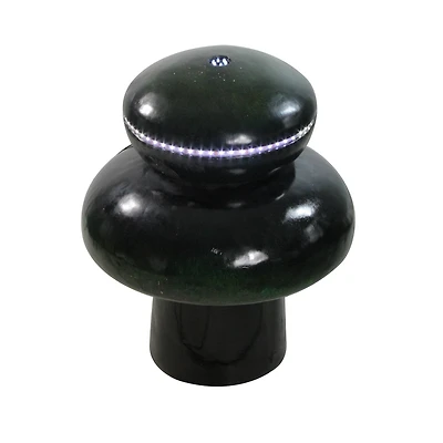 26" Lighted LED Green Mushroom Outdoor Garden Water Fountain