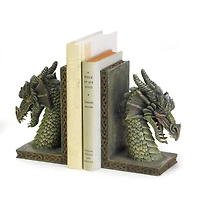 Fierce Dragon Bookends 10" x 3.25" x 7