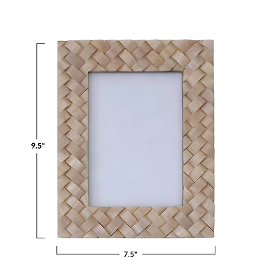 Hello Honey® Ivory Woven 5" x 7" Photo Frame