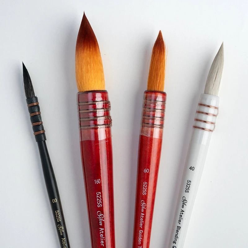 Silver Brush Limited Atelier Quill™ 4 Piece Mix Brush Set