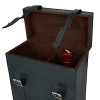 Blue Modern Wine Holder, 9" x 5" x 16"