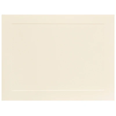 JAM Paper 4.25" x 5.5" Ivory Panel Blank Flat Note Cards