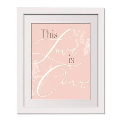 16" x 20" This Love Is Ours White Framed Print Wall Art