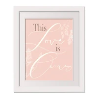 16" x 20" This Love Is Ours White Framed Print Wall Art