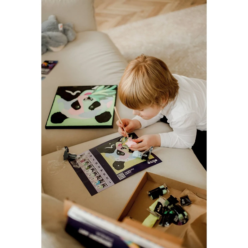 OKTO Panda Clay by Numbers Kit