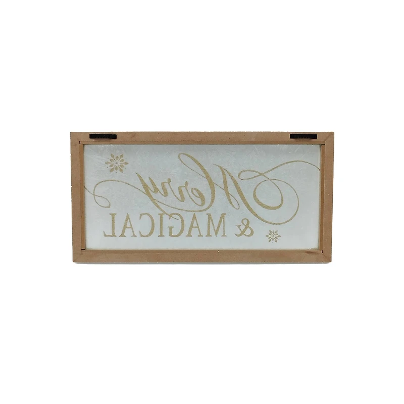 15.75" White & Gold Merry & Magical Wall Décor by Ashland®
