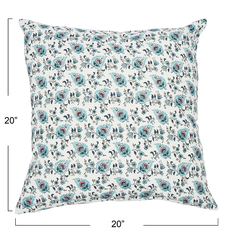 Hello Honey® Paisley Print Cotton Square Pillow Cover