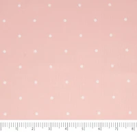 SINGER® Pink Polka Dot Cotton Fabric