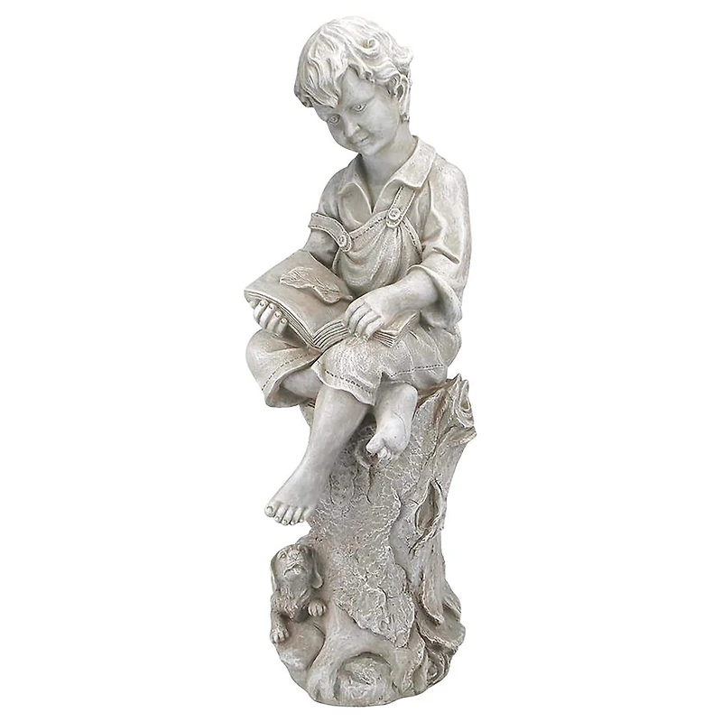 Design Toscano 34.5" Sebastian the Reading Child Garden Statue