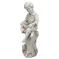 Design Toscano 34.5" Sebastian the Reading Child Garden Statue