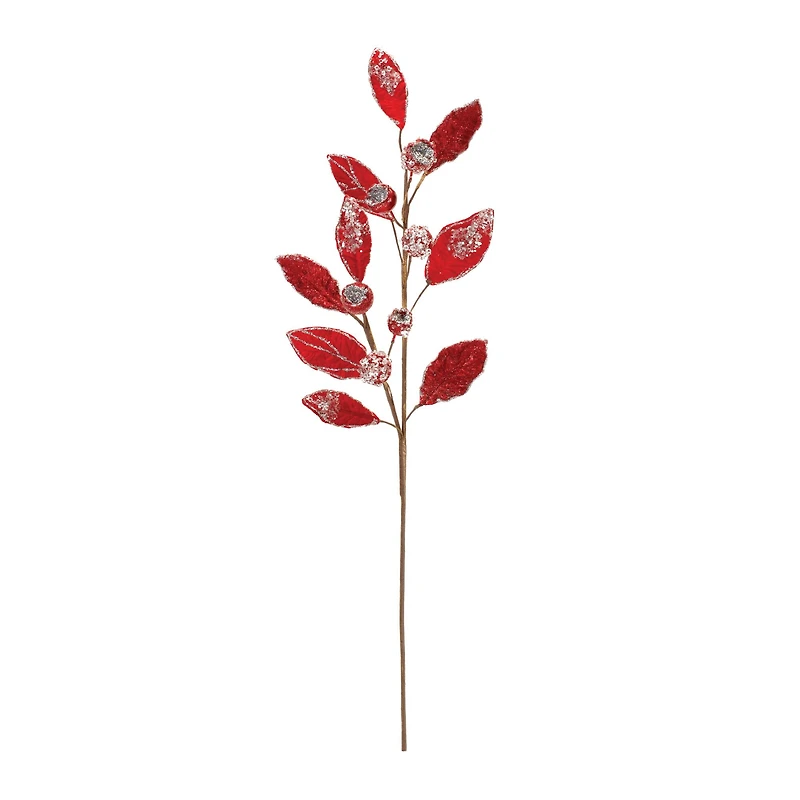 29.5" Beaded Leaf Stems