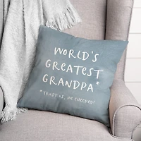 World’s Greatest Grandpa Throw Pillow