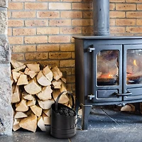 Mind Reader Large Fireplace Bucket with Handle