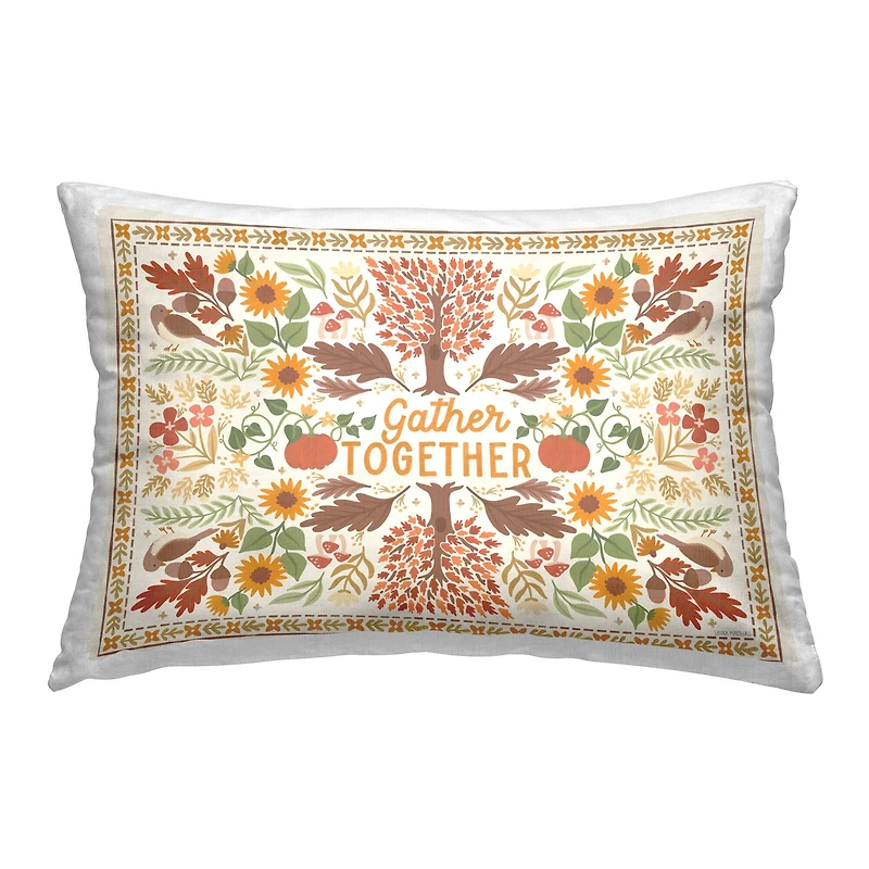 Stupell Industries Gather Together Pattern Decorative Printed Throw Pillow