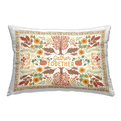 Stupell Industries Gather Together Pattern Decorative Printed Throw Pillow