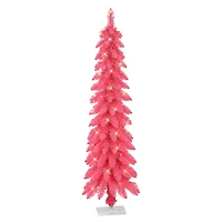 4ft. Pre-Lit Artificial Alpine Pencil Tree