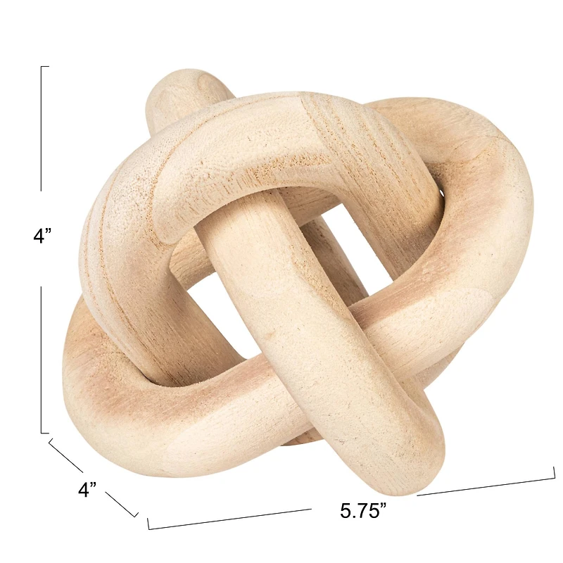 Hello Honey® 5.75" Rustic Pine Wood Chain Link Décor