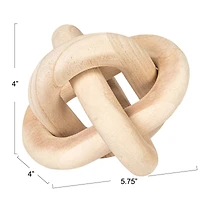 Hello Honey® 5.75" Rustic Pine Wood Chain Link Décor