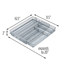 Honey Can Do Steel Mesh Expandable Cutlery Tray