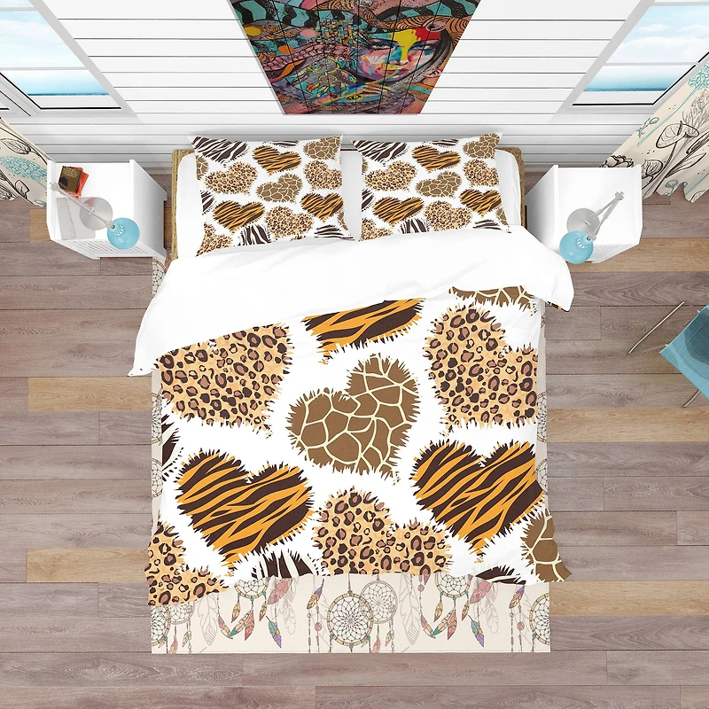 Designart 'Animal Print Style' Tropical Bedding Set