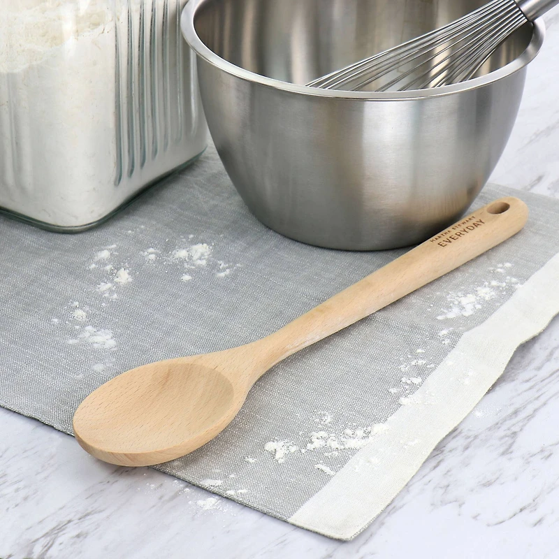 Martha Stewart Everyday Beech Wood Cooking Utensil Spoon